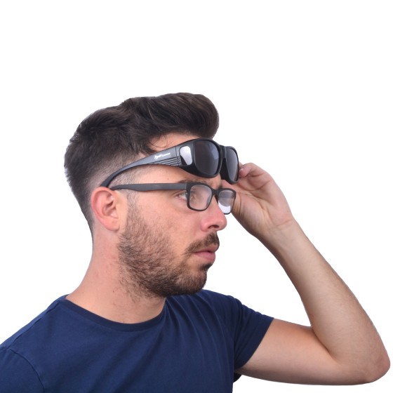 Shooting over glasses on sale