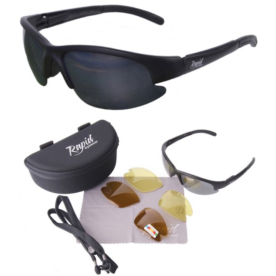 Black Polarised Driving Sunglasses