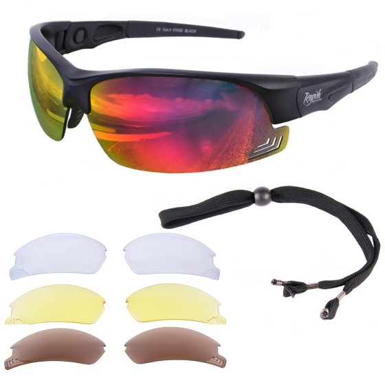 Edge Black Bike Sunglasses