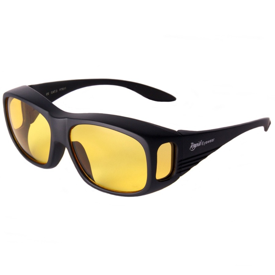 Shooting Glasses UK That Fit Over Spectacles Yellow Anti Glare Lenses